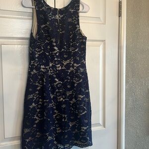 Vince Camuto Navy Lace Dress